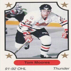 Tom Moores - 1991 7th Inning Sketch "Tomorrow's Stars Today" Hockey Card